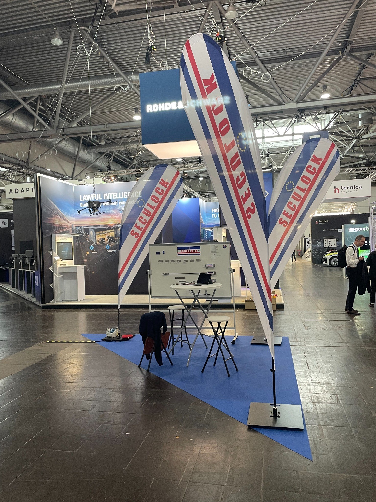 Seculock Pro presentation at a police trade fair in May 2026